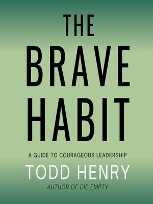 cover image of The Brave Habit